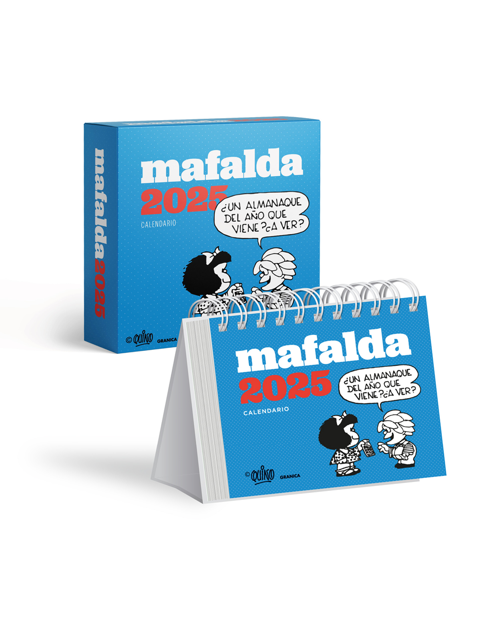 Mafalda 2025, Calendario Caja Turquesa